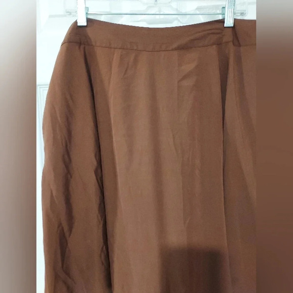 Unique Vintage Brown Briella Flare Skirt in Size 1X / 16 - Picture 5 of 13
